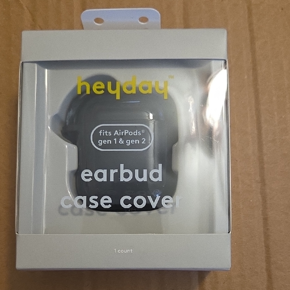 Heyday Black Earbud Case Cover for AirPods